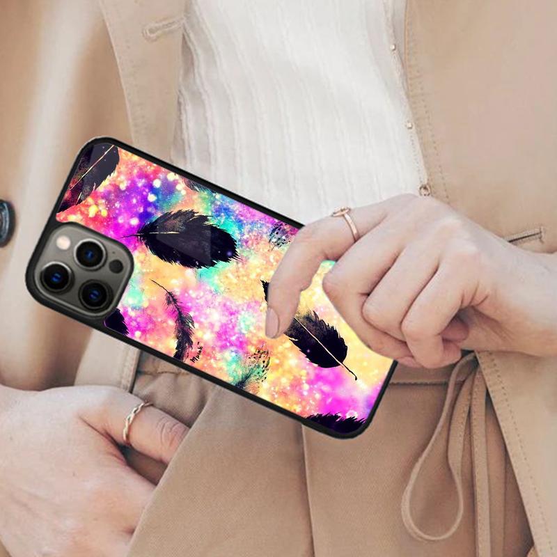 Feather Magnetic Phone Case For APPLE iPhone 17 Air 16 14 13 12 Pro Max 15 Plus Wireless Charge With MagSafe Cover
