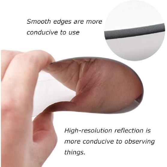 RZJZGZ Oral Mirror Dental Two-Sided Reflector Photographic Titanium Plated Glass Intraoral Mirror(5 Count)