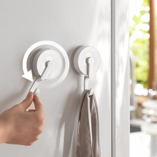 

Practical Strong Load-bearing Store Waterproof Wall-mounted Suction Cup Bathroom Hook Household Supplies Storage Hook