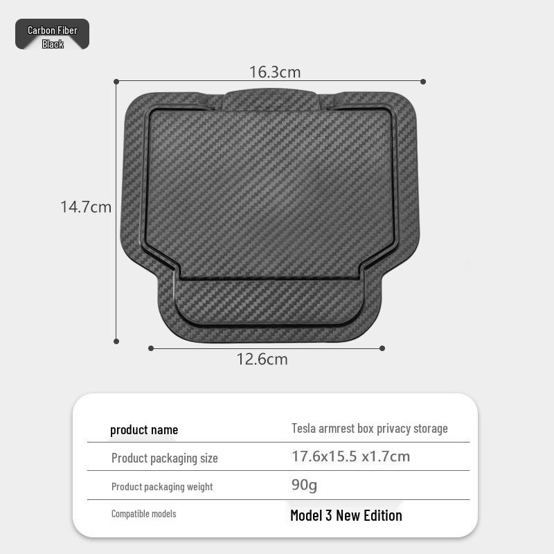 Tesla Model 3 Highland Armrest Privacy Storage Box