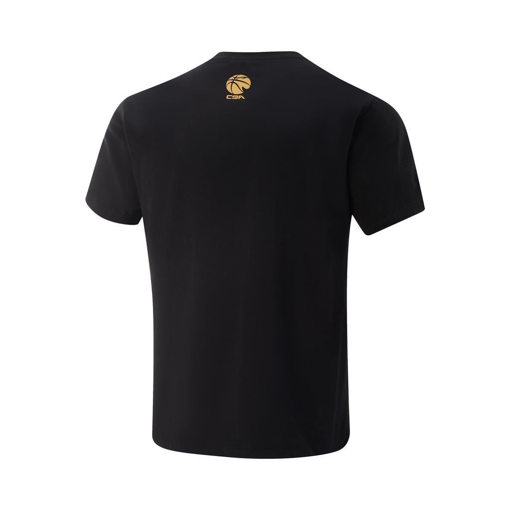 Li Ning CBA Collection T Shirt Unisex Black AHSVC47-1