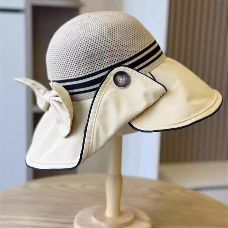 Sun Protection Cap Women's Anti-purple Line Sun Hat Foldable Vinyl Button Bucket Hat Face Cover Large Brim Sun Hat