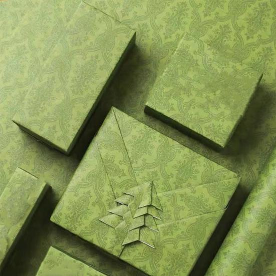 10Pcs/Pack Colorful Bouquet Wrapping Bright Color Paper Recyclable Decorative Vintage Printing DIY Gift Box Packaging