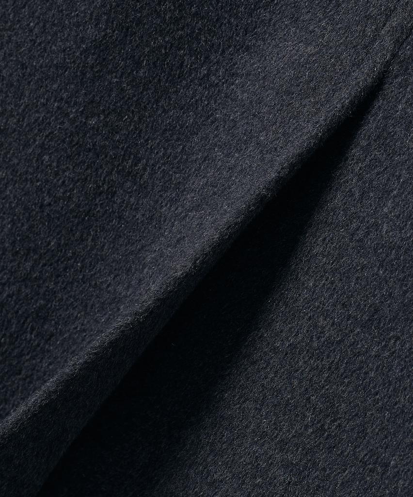 DIMITRI BLACK Essential Cashmere Balmacaan Coat_Charcoal