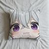 Zero Cushion Cover Cute Soft Case Zone Sofa Living Zenless Room Home Q Face Comfortable Office Decor Game Protective Pillow