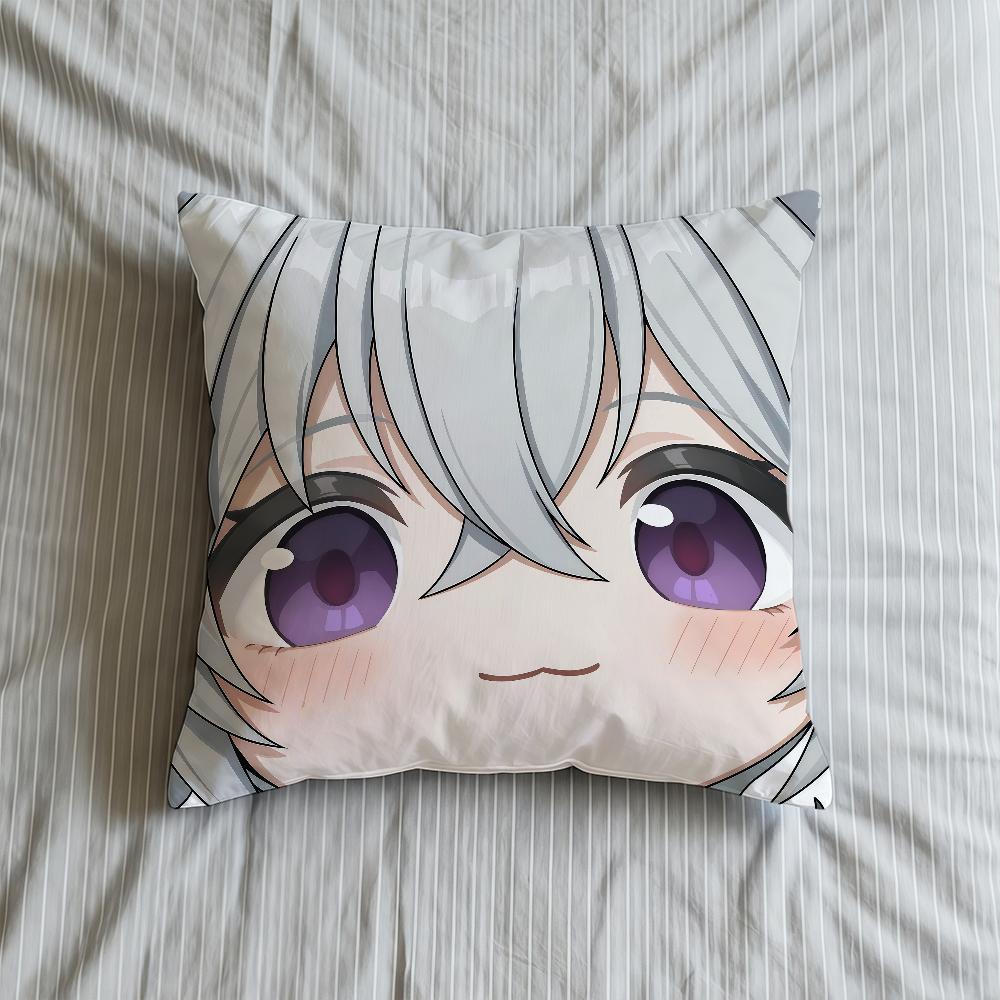 Zero Cushion Cover Cute Soft Case Zone Sofa Living Zenless Room Home Q Face Comfortable Office Decor Game Protective Pillow