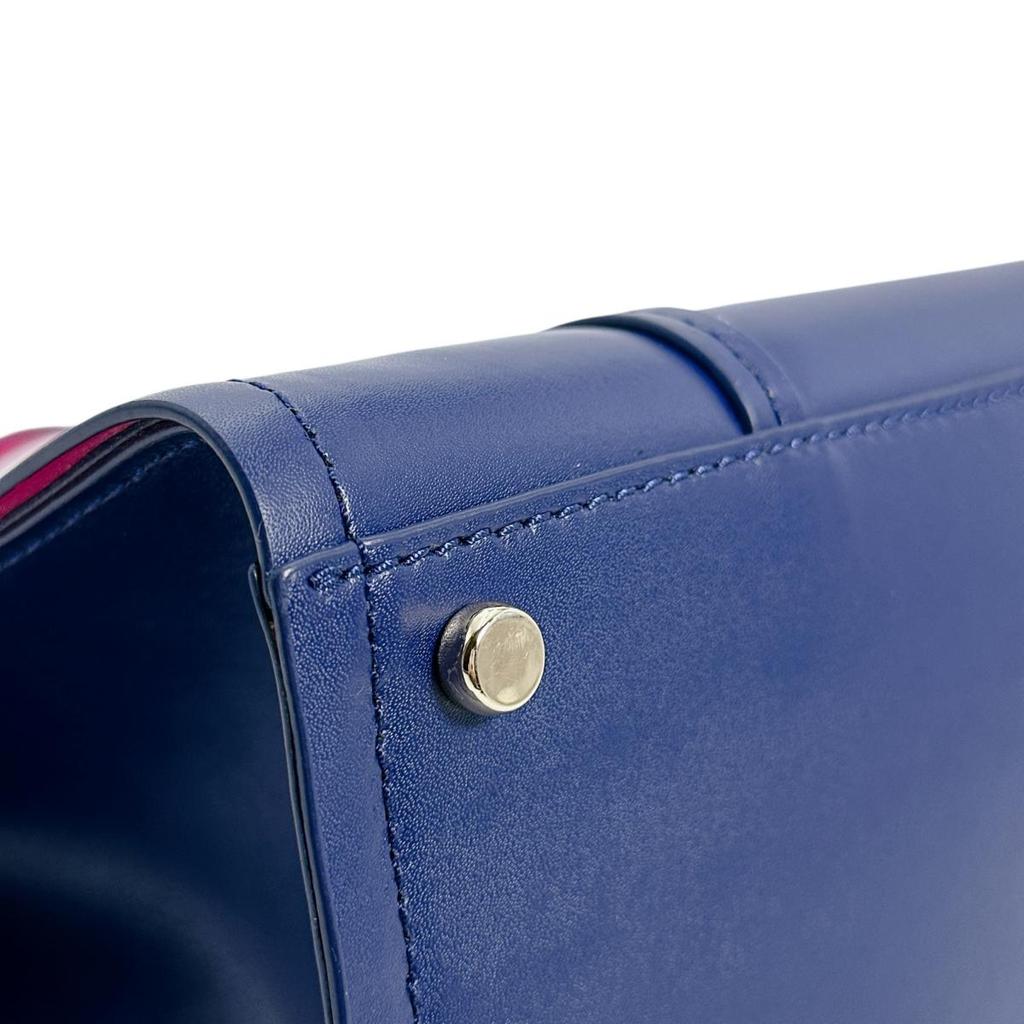 Kate Spade Small Elodie Arbor Handbag Leather Blue X Pink Women Used