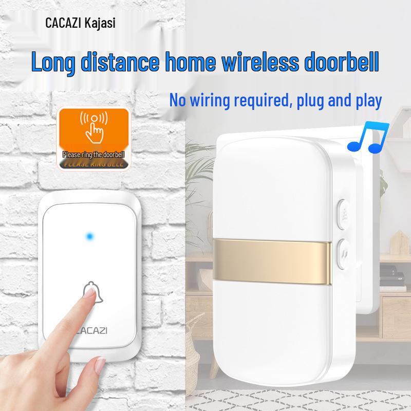 Smart Long-Range Wireless Doorbell with Remote Control & Elderly Call Button