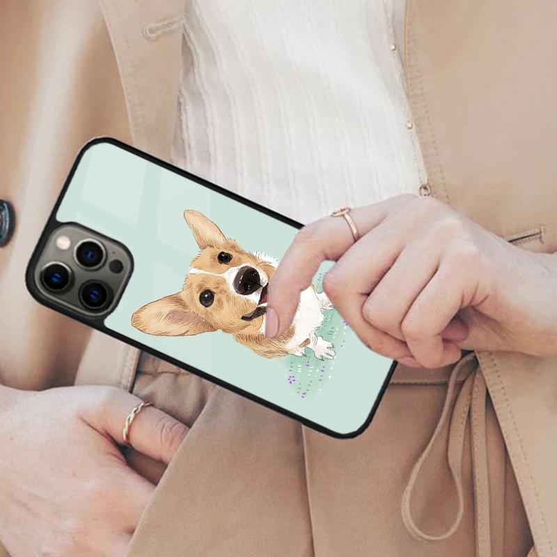 

Cartoon Corgi Dog Magnetic Phone Case For APPLE iPhone 17 Air 16 14 13 12 Pro Max 15 Plus Wireless Charge With MagSafe Cover iPhone 14