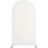 U-Shaped Iron Arch Kit with Elastic Cloth Cover for Parties & Weddings