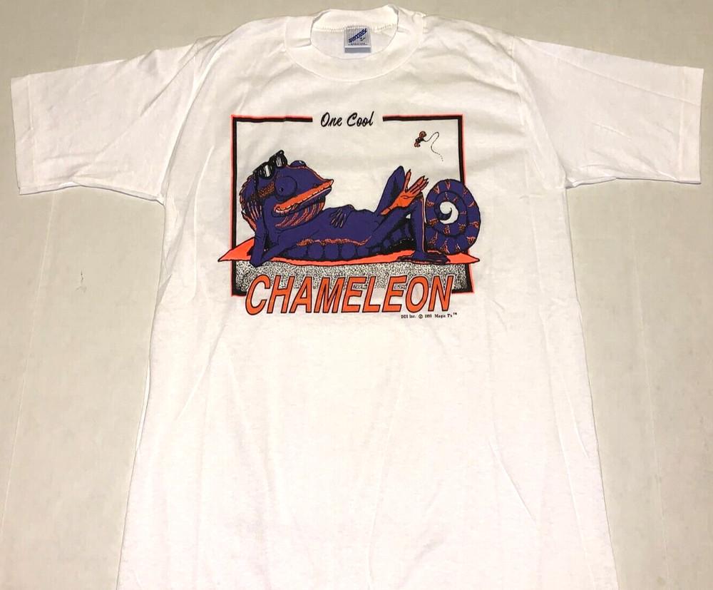 

Rare! Vintage 1990 One Cool Chameleon Magic T s T-Shirt New! SMALL Unisex T-Shirt XXXXL