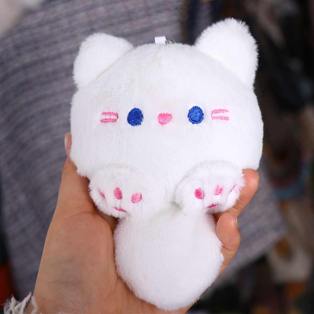 PP Baumwolle Plüsch Katze Schlüsselanhänger Plüsch Plüsch Katze Puppe Anhänger Quietsche Katze Plüsch Schlüsselanhänger Paar Geschenk