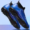 35-46Men/Women's High Top Elastic Socks Football Boots Rubber Soft Sole Short Nail Artificial Turf Leather Youth Children Football Shoes