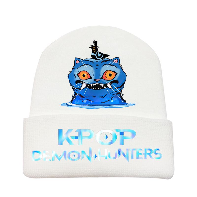 Peripheral Knitted Hat Curled Wool Hat Printed Doudou Hat Outdoor Cold Hat Adult
