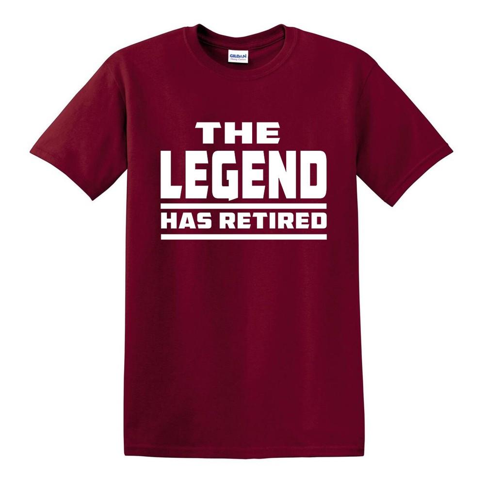 THE LEGEND HAS RETIRED T SHIRT Funny RetireUnisext Gift for Dad Grandad Tshirt Top