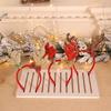 New Bc111 Red And Gold Deer Antlers Headband With Powder Loose