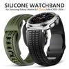 Silikonarmband für Samsung Galaxy Watch 8 44mm 40mm 8 Classic 46mm Sportarmband für Galaxy Watch Ultra 2025 2024 47mm Zubehör