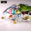 Flavinmci Creative Painted Crystal Glass Turtle Figurine