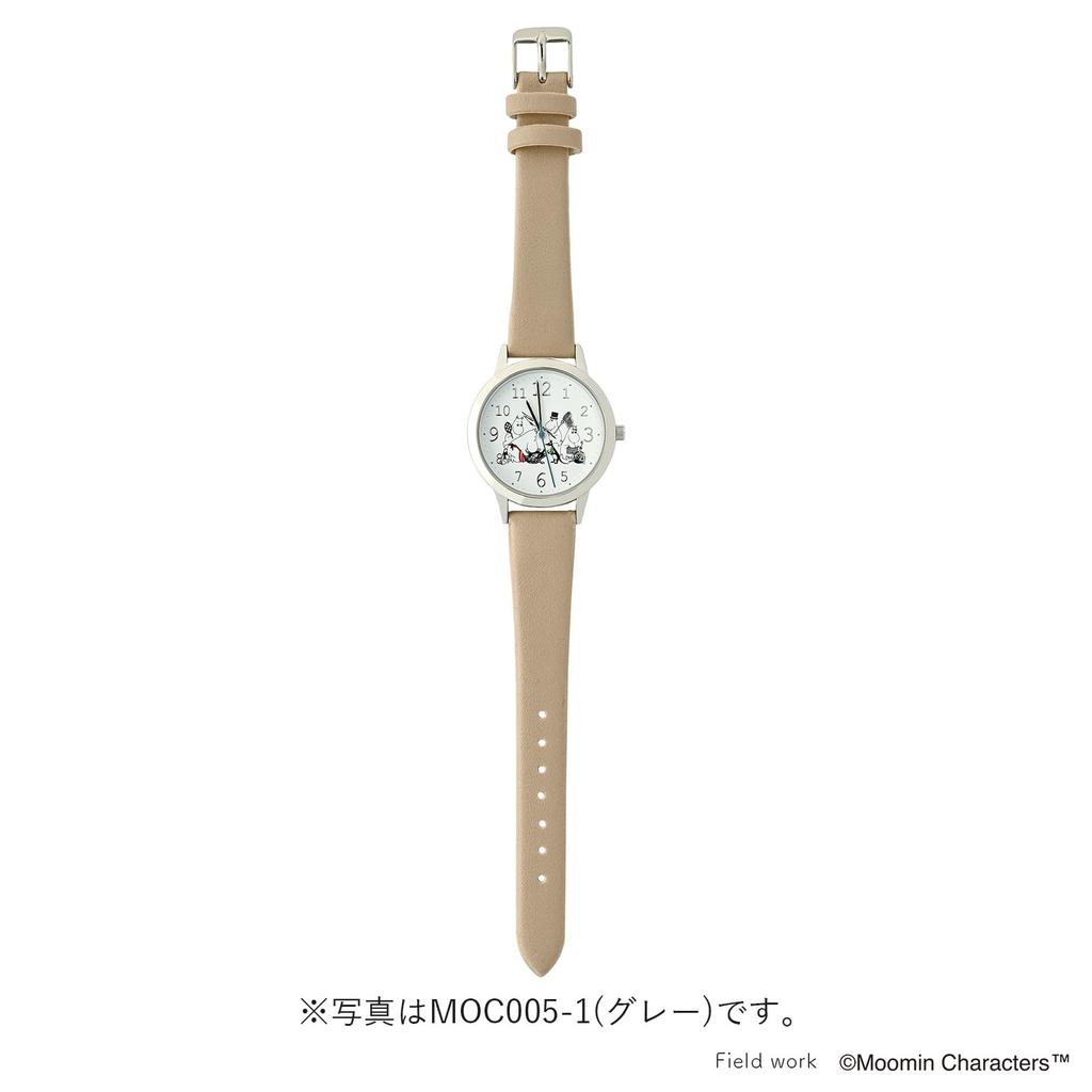 Fieldwork Analoge Moomin Horloge met Japanse Lange Batterij en Exclusief Schattig Kunstleer Perfect voor en Casual Model Kleine My Damesuurwerk,