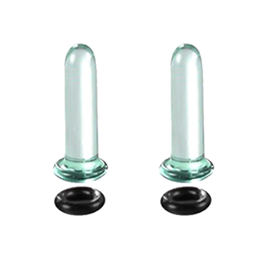 Glass Ear Stretching Set Ncludes 1.6 7mm/7.5 12mm Plugs with O Rings Single Flare Gauge Expander Piercing Jewelry