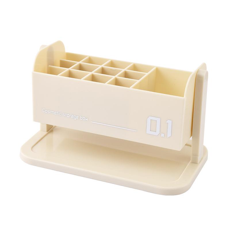 

Вращающийся на 360° держатель для кистей для макияжа, настольный держатель для губной помады, кистей для макияжа, ведерко для блеска для губ, настольный ящик для хранения всякой всячины