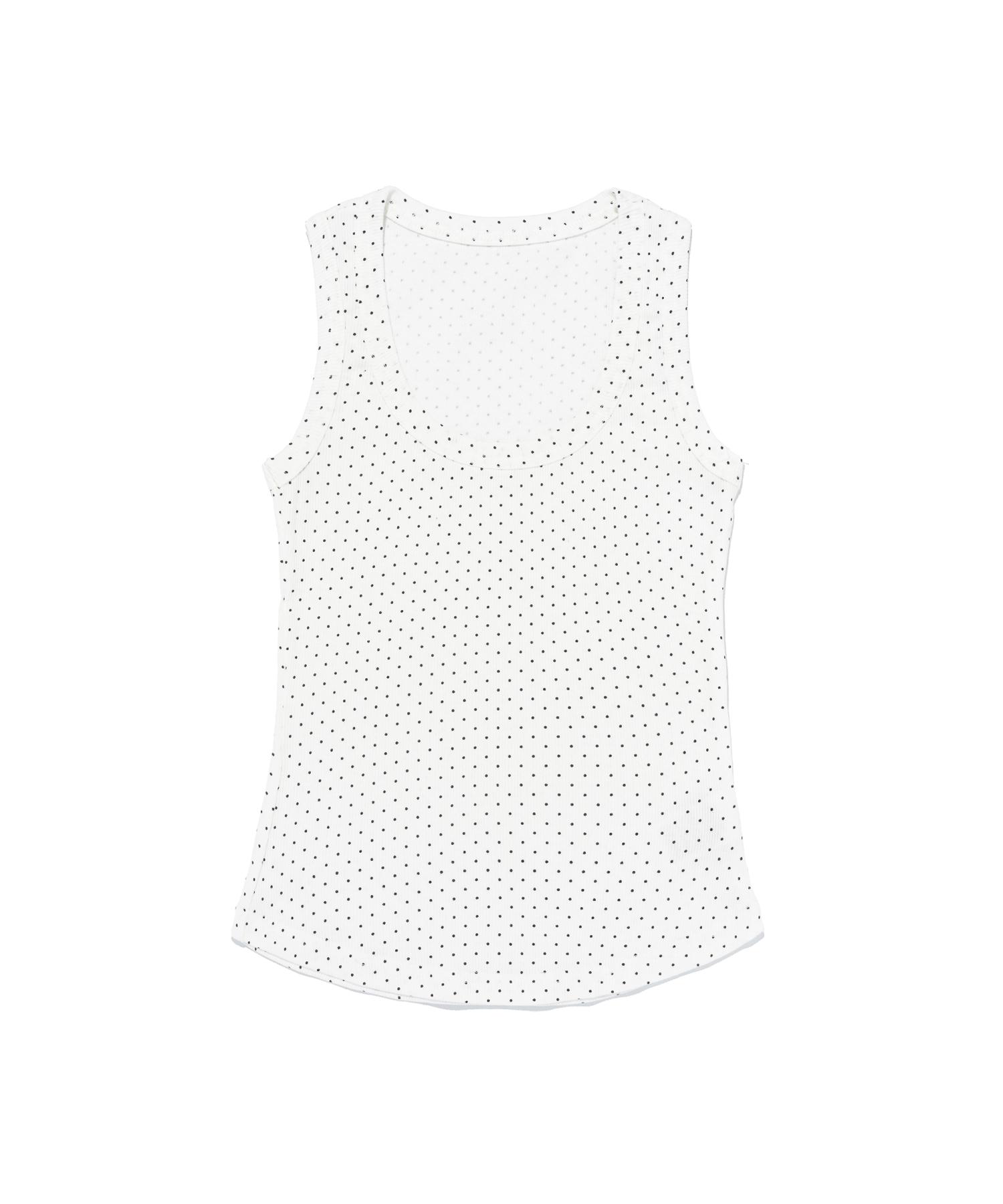Cargo Bros For Woman Dot Flag Sleeveless T-Shirt (White) Free