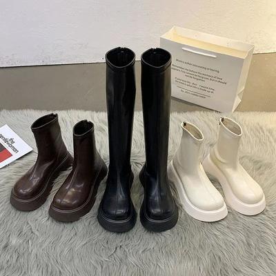 Single Boots Short Boots Women's Autumn 2025 New Muffin Non-slip Internet Celebrity Fashion Versatile Small Retro Thin Boots
