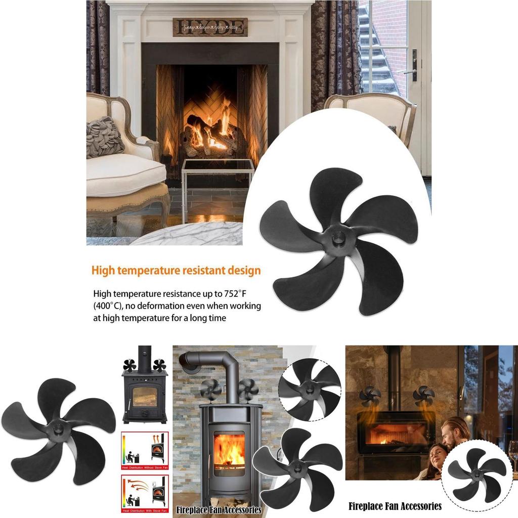 Replaceable Fireplace Fan Blades For Better Room Heating