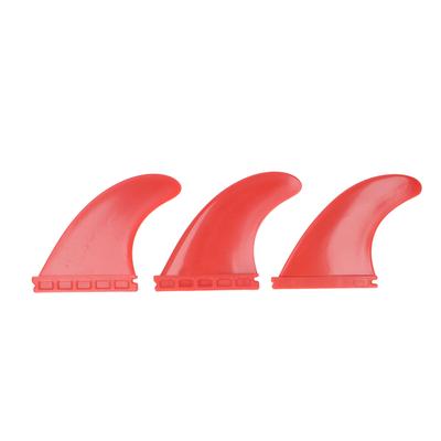 3 Piezas Aletas de Tabla de Surf Aletas Thruster de PVC Accesorios para Tabla de Surf para Tabla Larga Stand Up Paddle Rojo