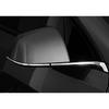 Chrome Steel Rear View Side Mirror Strip Decor Trim For Tesla Model Y 2020-2023