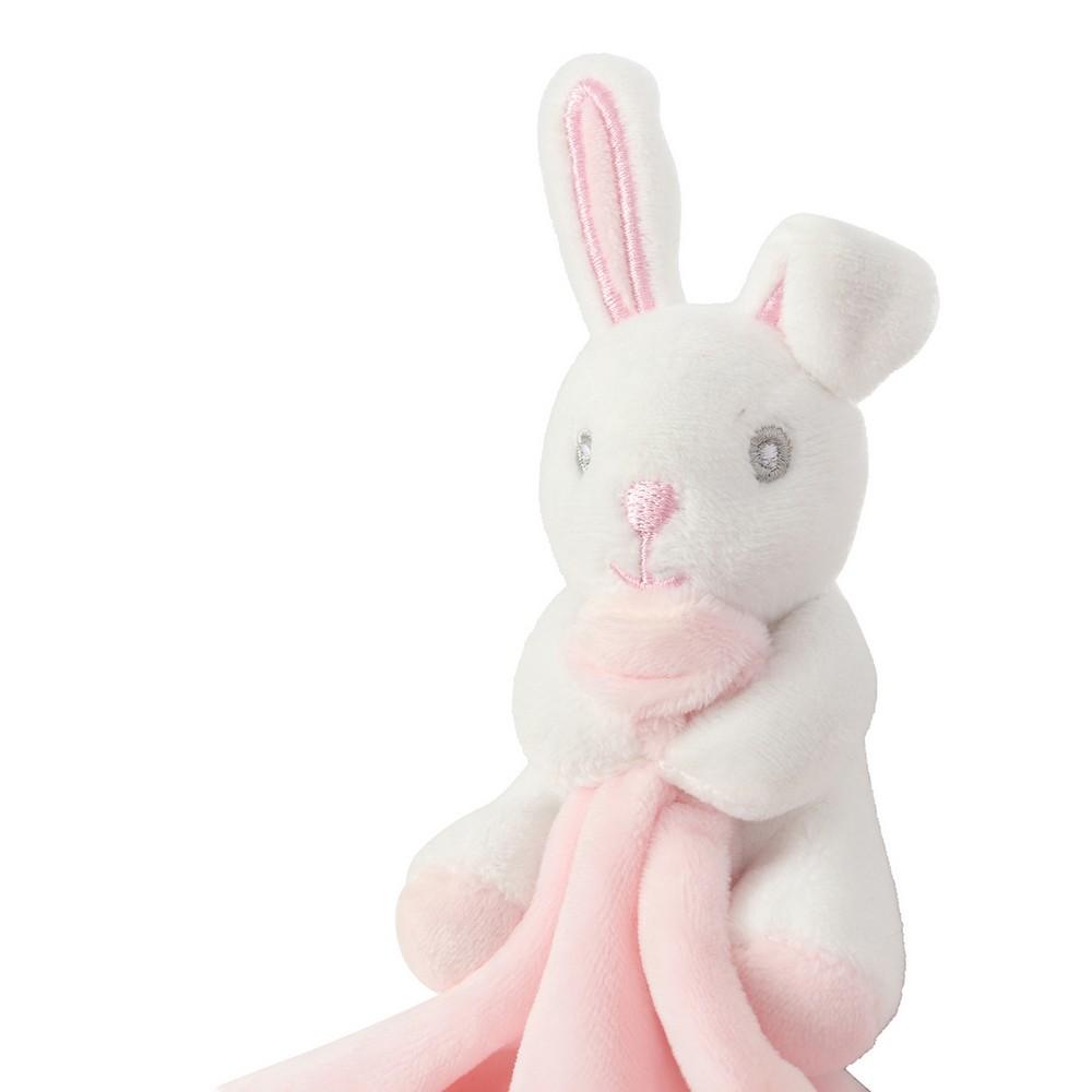 Mumbles Rabbit Rattle Baby Blanket