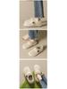 Weiwei Girl Women's Plush Furry Leopard Print Warm Cotton Shoes with Height Increase - Autumn & Winter.