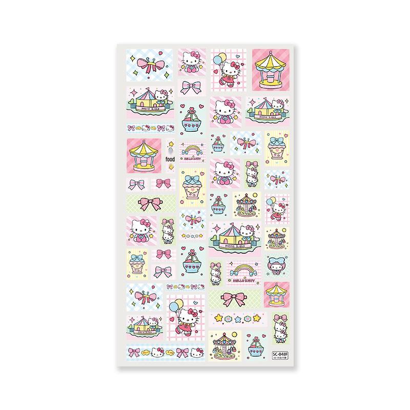 Sky Cute Kitty Amusement Park Carousel Stickers for Phone and Tablet Planner