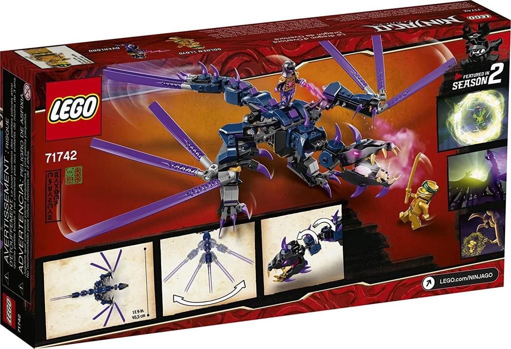 LEGO Ninjago Overdragon 71742 Toy Building Blocks Gift Ninja Dragon Boys Ages 7+