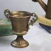 NEW Metal Urn Planter Trophy Cup Flower Vase Bow Vintage Style Flower Pot Wedding Centerpieces Vase for Wedding Party Decoration