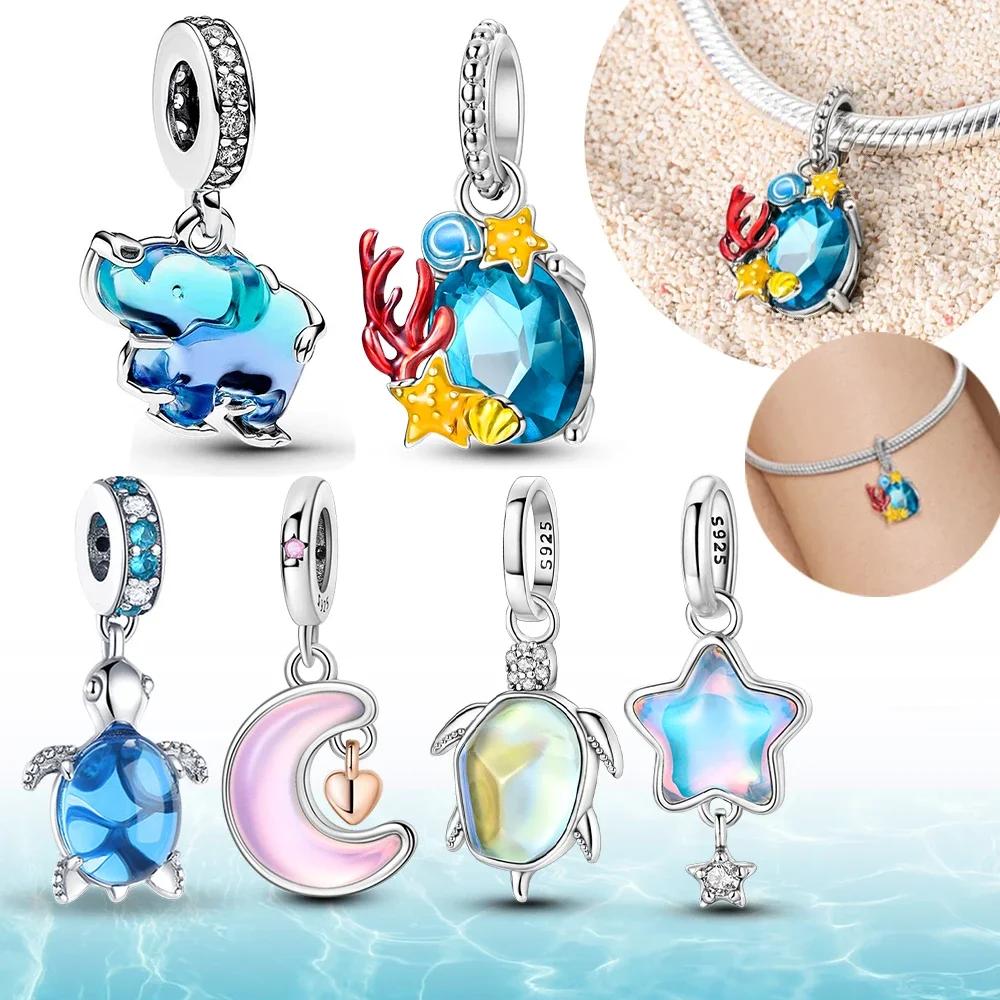 Copperpendant Marine Life Fantasy Aurora Star Fit Original Bracelet Women'S Jewelry Making Gift