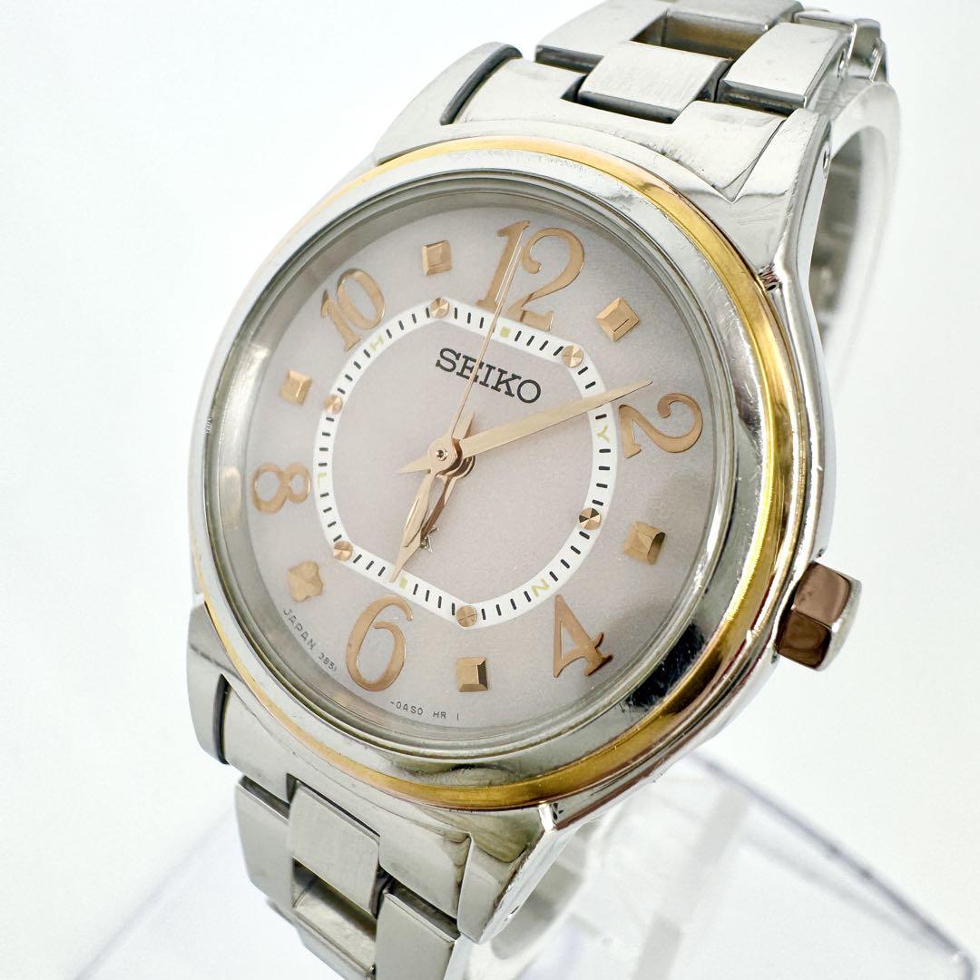 

[USED] Working Seiko LK Lucia Gold Stone Solar Watch