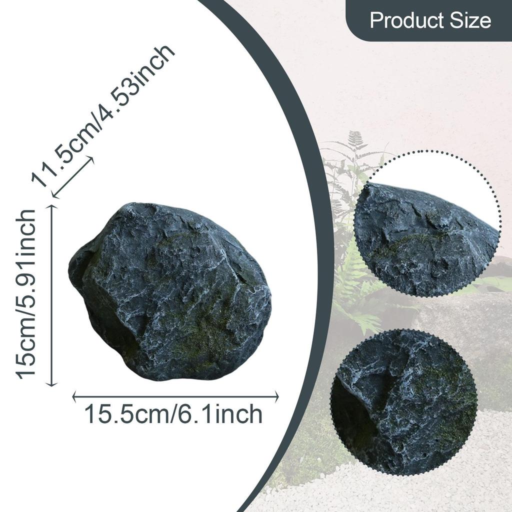 Decorative Stone for Photography Prop Irregular PU Foam Figurine Artificial Landscape Rock for Park Patio Backyard Pond Rockery