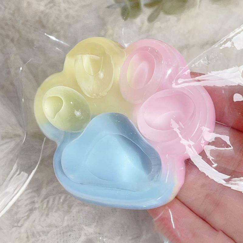 Cute Cat Paw Squeeze Toys Safe Multi-Functional Slow Rebound Sensory Fidget Pinching Toys For Easter Thanksgiving Party Favor