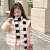 Lightweight Down Jacket for Boys and Girls In Winter with White Duck Down Lining Vest Coat