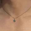 Angel Eyes Clavicle Chain  Necklace For Men Women  Choker Fashion Jewelry Evil Blue Eye Necklace Collar Gift