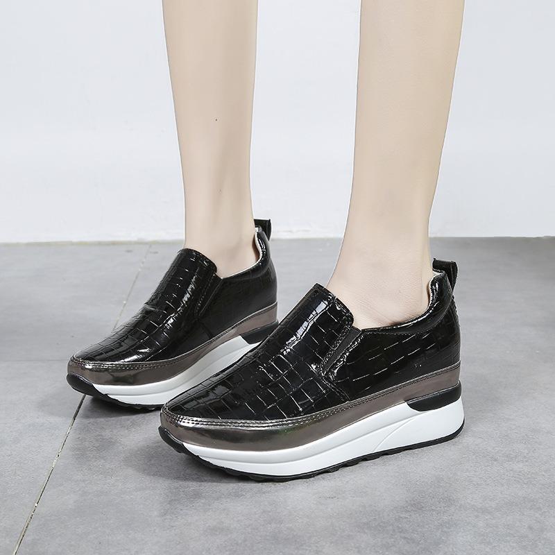 Women's Platform Sports Shoes Autumn Women Designer Shoes Fashion Plus-size Loafers Casual Comfortable Non-slip Vulcanized Shoes