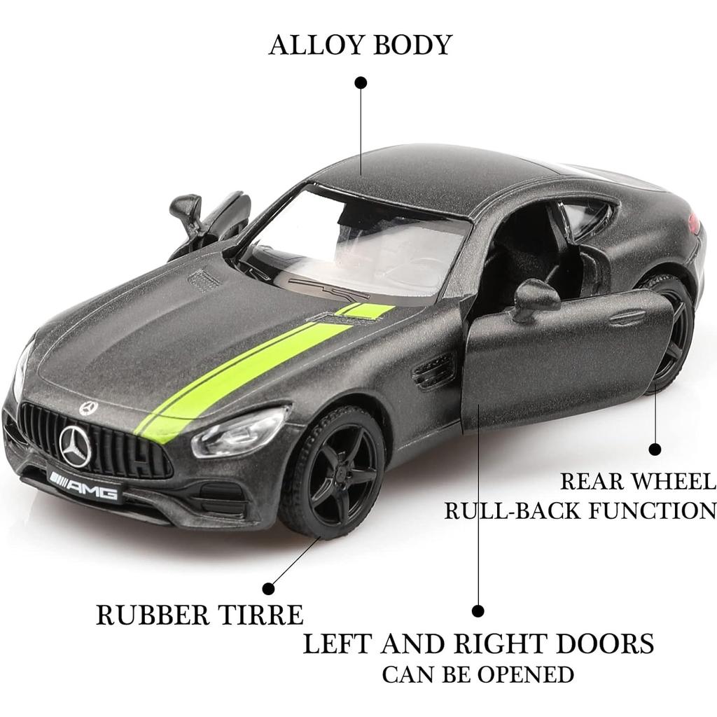 1/36 Scale Mercedes Benz AMG GTS Diecast Cars Models,Pull Back Vehicles Toy Cars,Cars Gifts for Boys Girls