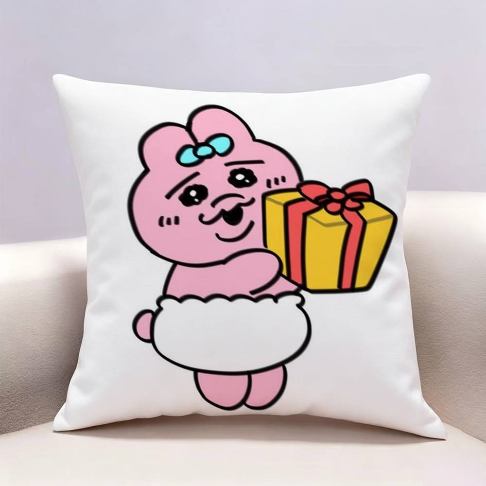 OOpanchu Usagi Doublesided print Pillow Case Pattern Printed Pillowcase For Living Room Sofa Cushion Cover
