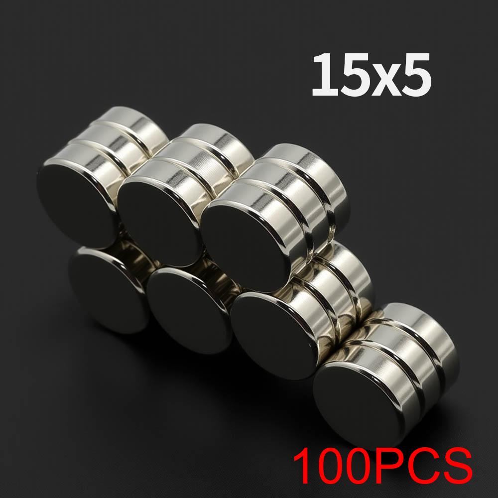 15x5mm Powerful Neodymium Magnet N35 NdfeB Permanent Magnetic imanes Round Super Strong Fridge Magnets DIY