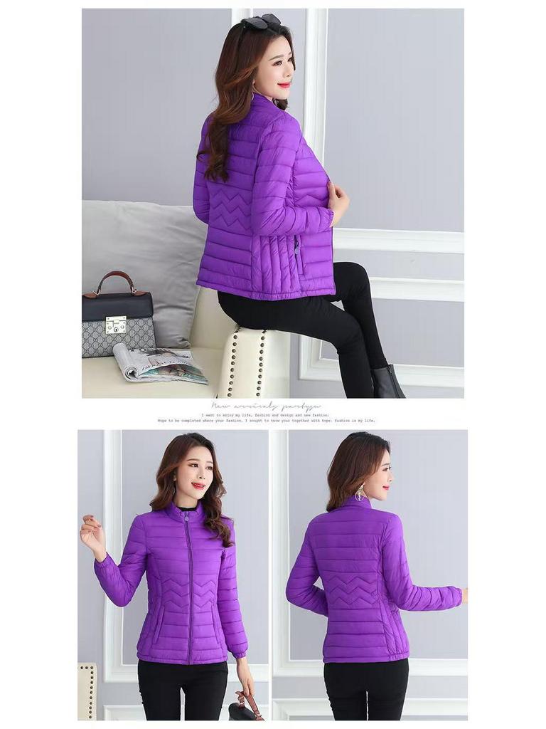 2025 Women's Quilted Short Down Cotton Jacket - Lightweight, Fashionable Winter Coat