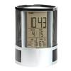Multifunctional Metal Mesh Perpetual Calendar Pen Holder with Desktop Temperature Clock