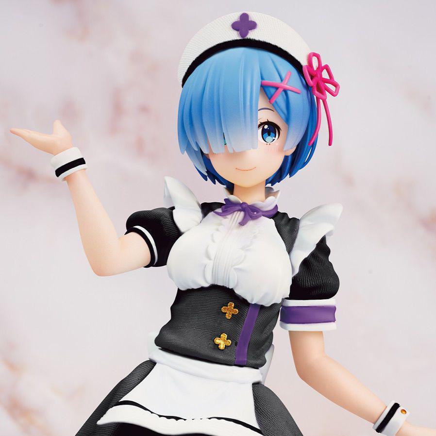 [USED] Re:Zero Rem Nurse Maid Figure, Approximately 23cm Tall, Overseas Figure