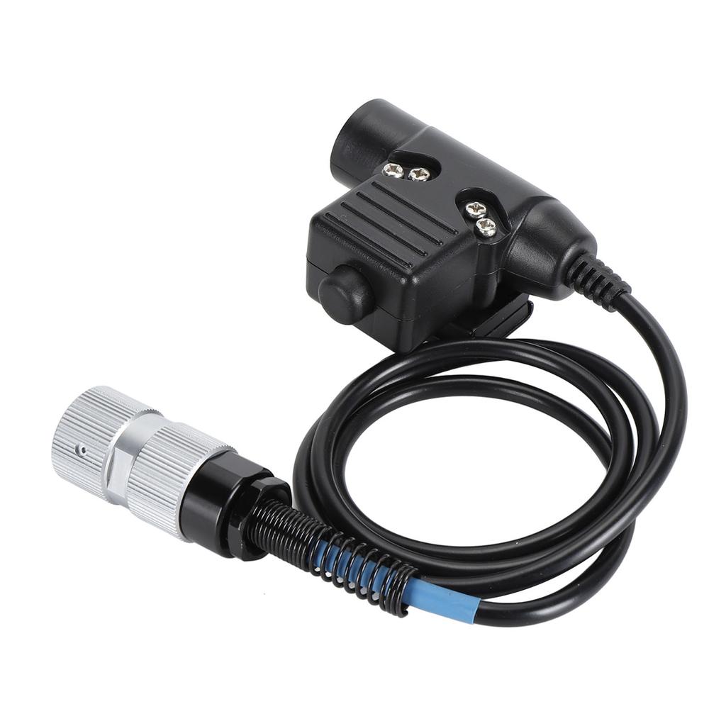 U94 6Pin Push To Talk Radio Headset Connector Replacement Handheld Radio Headset Adapter for PRC