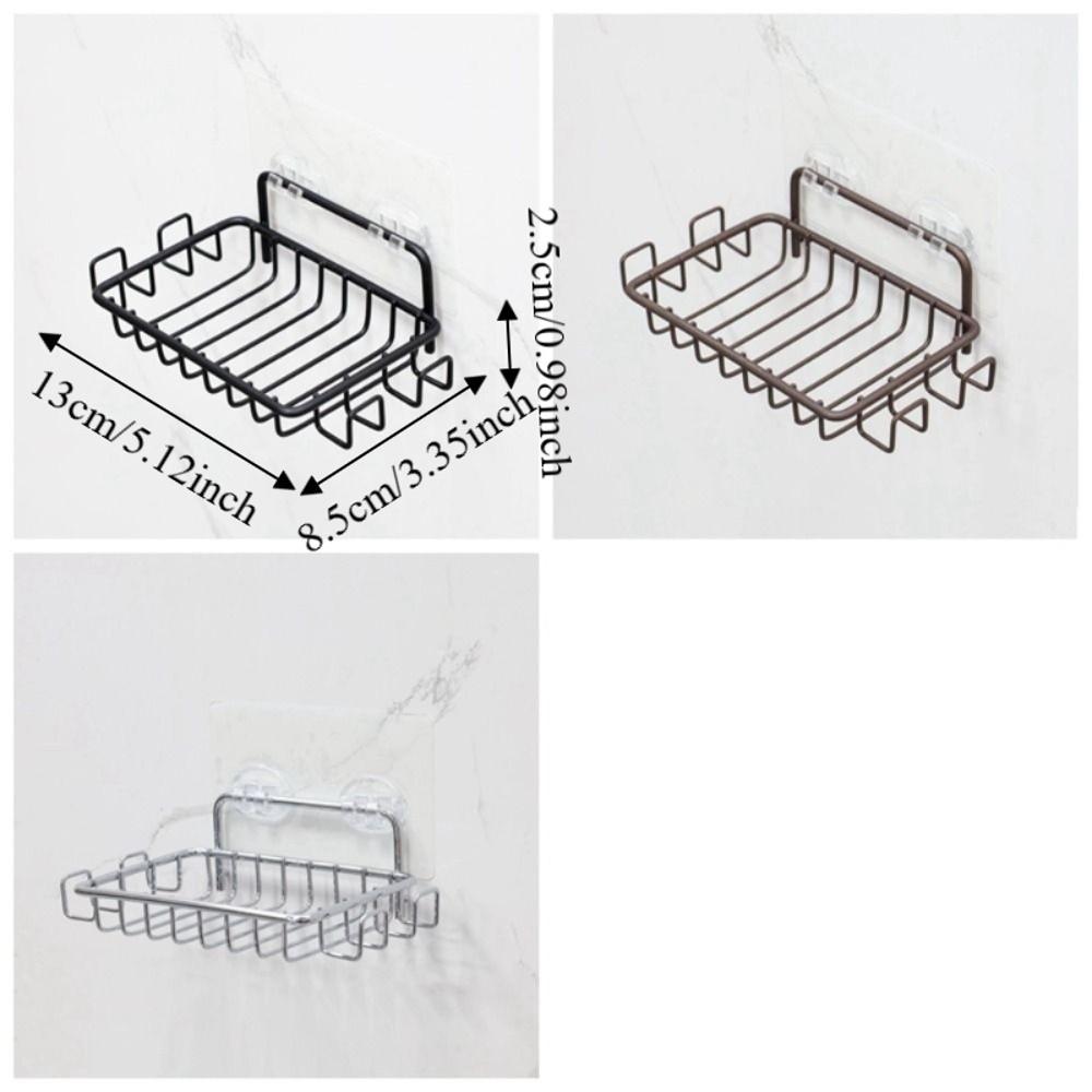 Stainless Steel Soap Rack with Hooks Soap Holder Soap Saver Wall Mounted Soap Dish Kitchen